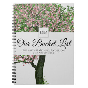 Caderno Espiral Manutenção da Lista de Baldes da Árvore de Casa