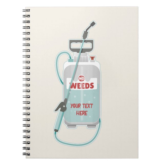 Caderno Espiral Manutenção de jardins de infestação (Frente)