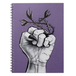 Caderno Espiral Mão Testemunha Com Unhas Pretas E Anel Monstro