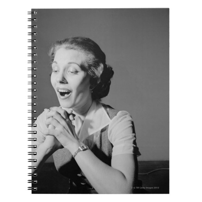 Caderno Espiral Mãos Clasped (Frente)