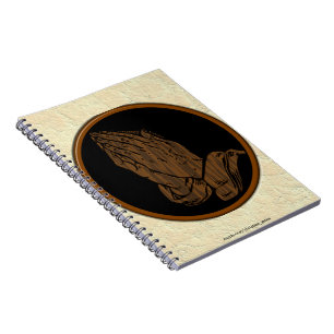 CADERNO ESPIRAL MÃOS EM ORAÇÃO