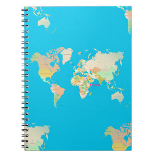 Caderno Espiral mapa