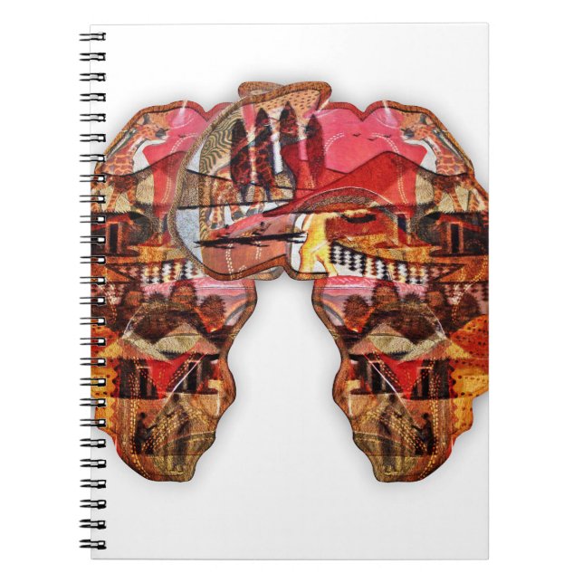 Caderno Espiral Mapa Africano: Celebrar a Estação com a Cultura (Frente)