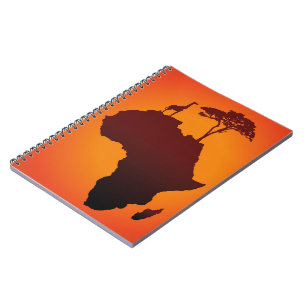 Caderno Espiral Mapa africano Safari - Notebook