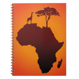 Caderno Espiral Mapa africano Safari - Notebook