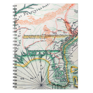 Caderno Espiral Mapa: America do Norte, 1742
