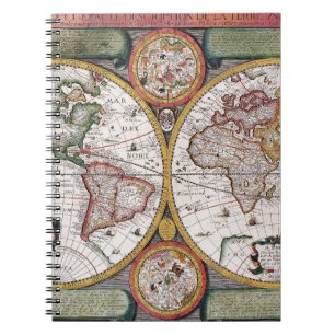 Caderno Espiral Mapa antigo antigo inspirado (12)