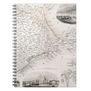 Caderno Espiral MAPA: CRIMEIA, c1855