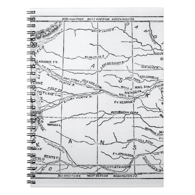 Caderno Espiral Mapa da região Dourado, publicado 'no Weekly (Frente)