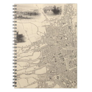Caderno Espiral Mapa de Cork, Irlanda