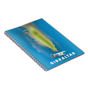 Caderno Espiral Mapa de Gibraltar