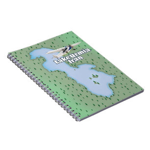 Caderno Espiral Mapa de Viagem do Lago Urmia Irã
