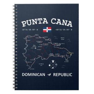 Caderno Espiral Mapa do Punta Cana