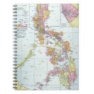 CADERNO ESPIRAL MAPA: FILIPINAS, 1905