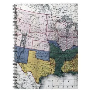 CADERNO ESPIRAL MAPA: GUERRA CIVIL, 1864