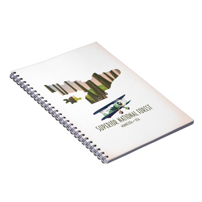 Caderno Espiral Mapa nacional superior de colheita de Minnesota (Lado Direito)