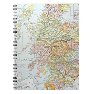 CADERNO ESPIRAL MAPA: SCOTLAND