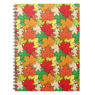 Caderno Espiral Maple leaves I