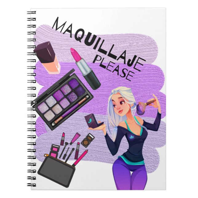 CADERNO ESPIRAL MAQUILLAJE POR FAVOR (Frente)