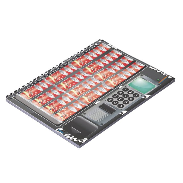 Caderno Espiral Máquina de Vendação (Left Side)