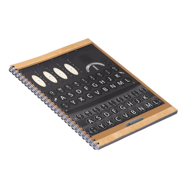 Caderno Espiral Máquina Enigma (Lado Direito)