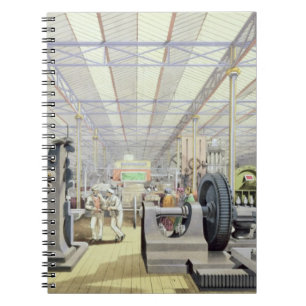 Caderno Espiral Maquinaria movente, 'de Dickinson detalhado