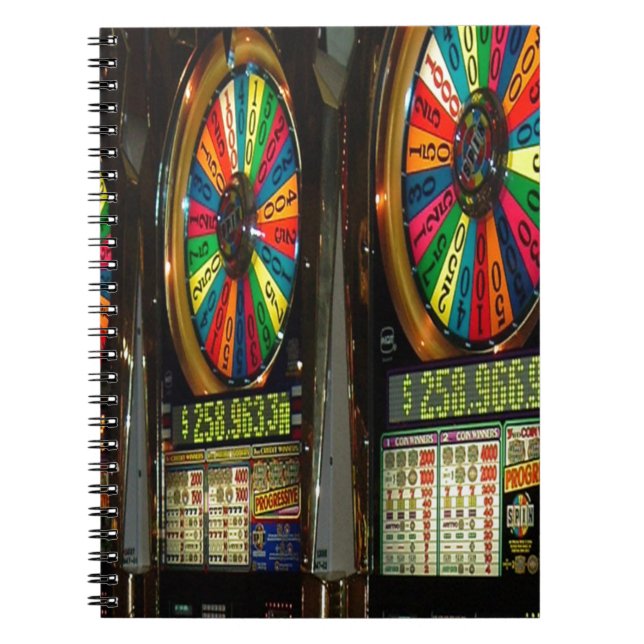 Caderno Espiral Máquinas De Slot Las Vegas (Frente)