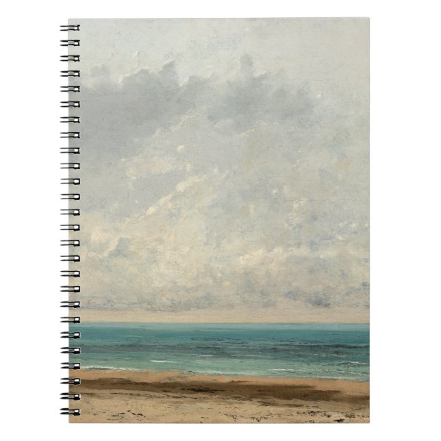 Caderno Espiral Mar Calmo - Gustave Courbet (Frente)