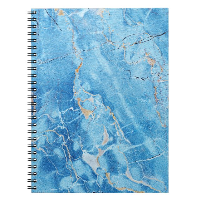 Caderno Espiral Marble Elegance: Superfície Texturizada Natural. (Frente)