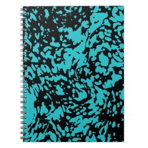 Caderno Espiral Marble Granite Textura Azul