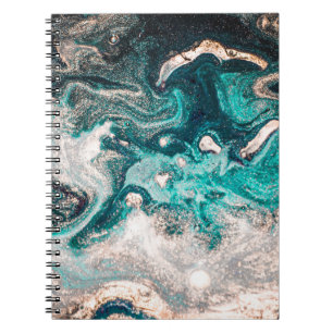 Caderno Espiral Marble Handmade: Textura De Luxo Tradicional.