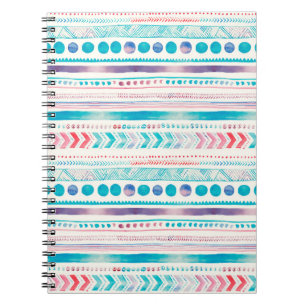 Caderno Espiral Marca de Água Sem Costura Patente Ornamental Triba