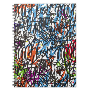 Caderno Espiral marca padrão uniforme. fundo do grafite.art,pat