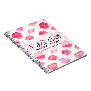 Caderno Espiral Marcagem com ferro quente cor-de-rosa da