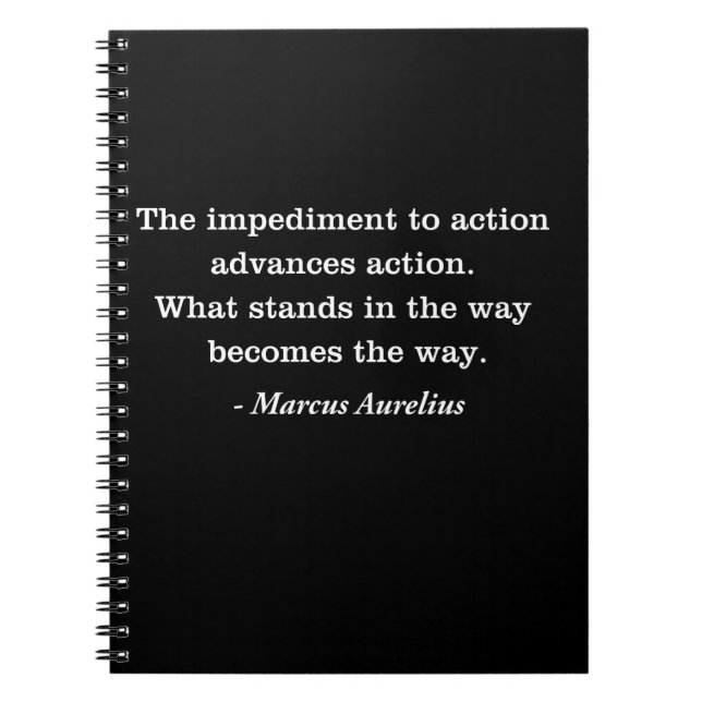 Caderno Espiral Marco Aurélio Impedimento Cotação Estática (Frente)