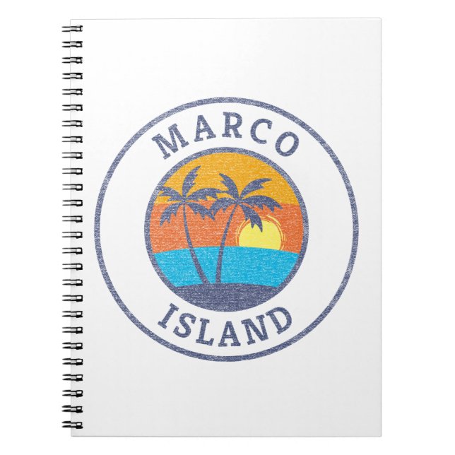 Caderno Espiral Marco Island, notebook de estilo clássico desvanec (Frente)