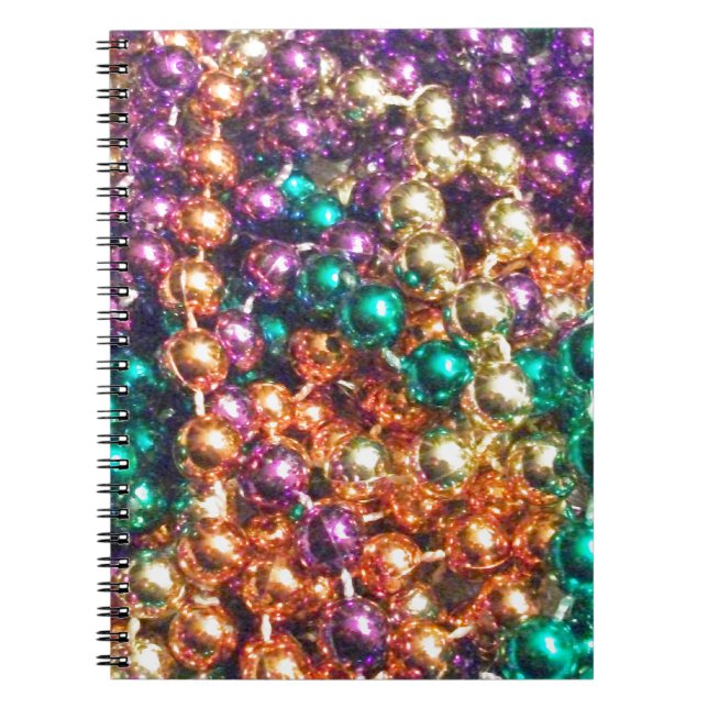 Caderno Espiral Mardi Gras Miçanga (Frente)