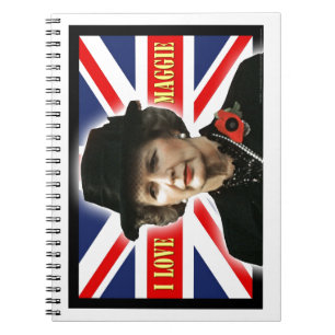 Caderno Espiral Margaret Thatcher I Love Maggie