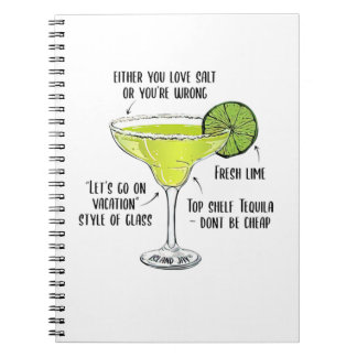 Caderno Espiral Margarita Concoction Stemless Ou Você Ama Sal