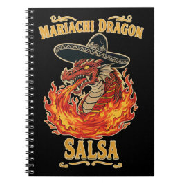 Caderno Espiral Mariachi Dragon Salsa