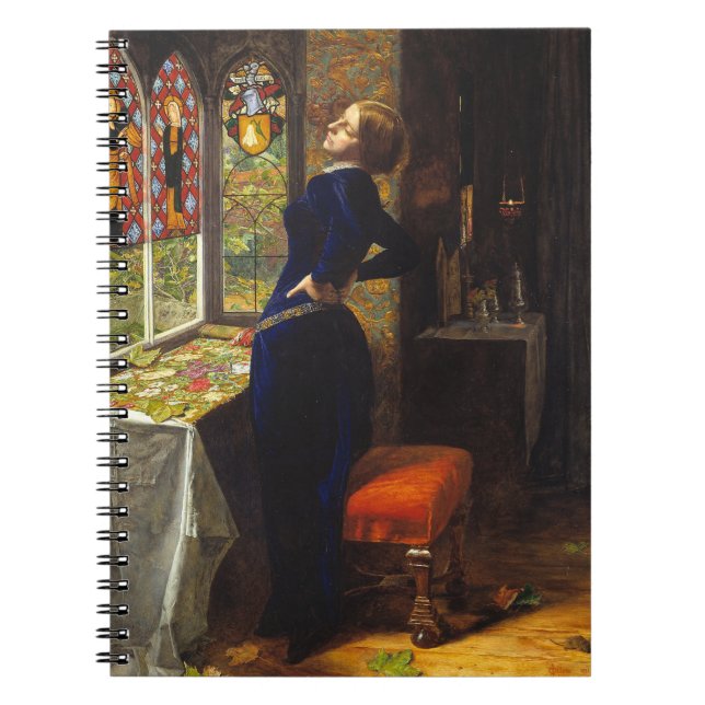 Caderno Espiral Mariana no Moated Grange John Everett Millais (Frente)