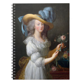 Caderno Espiral Marie Antoinette com um rosa