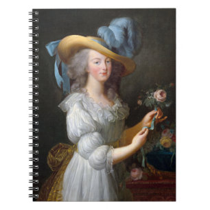 Caderno Espiral Marie Antoinette com um rosa