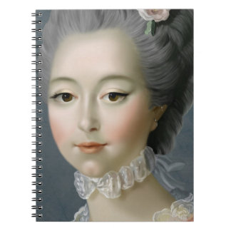 Caderno Espiral Marie Antoinette – Romantic Rococo Portrait