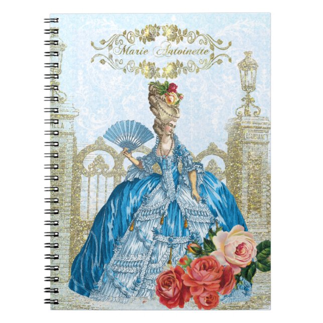 Caderno Espiral Marie Antoinette Verseilles Blue notebook (Frente)