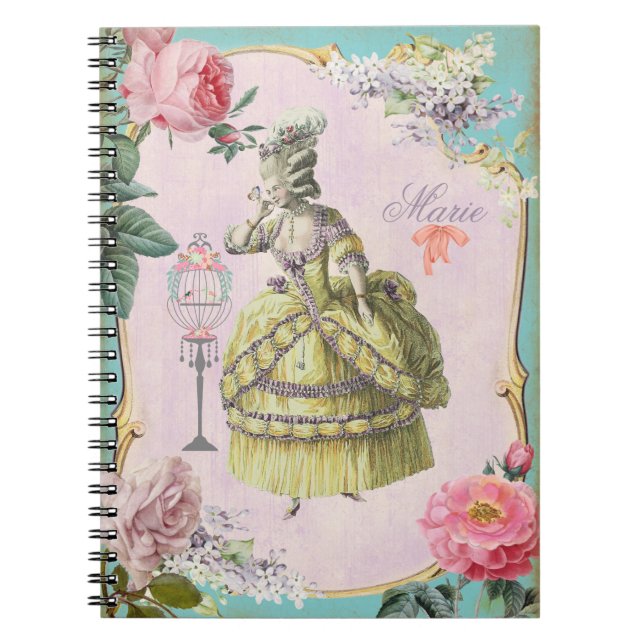 Caderno Espiral Marie Antonieta Cute - Notebook / 6,5x8,75 (Frente)