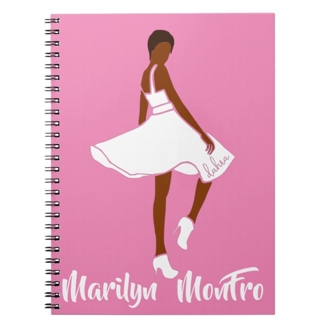 Caderno Espiral Marilyn MonFRO AFRoCA Afro Africa Mulher Negra (Frente)
