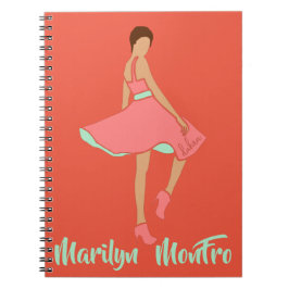 Caderno Espiral Marilyn MonFRO AFRoCA Afro Africa Mulher Negra