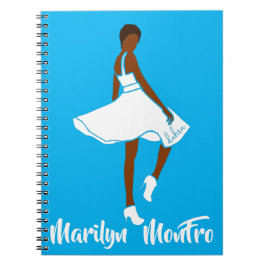 Caderno Espiral Marilyn MonFRO AFRoCA Afro Africa Mulher Negra