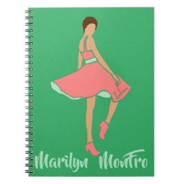 Caderno Espiral Marilyn MonFRO AFRoCA Afro Africa Mulher Negra